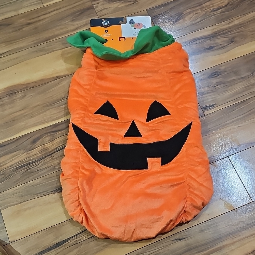 Hyde And Eek Large Pet Orange Pumpkin Costume New With Tags